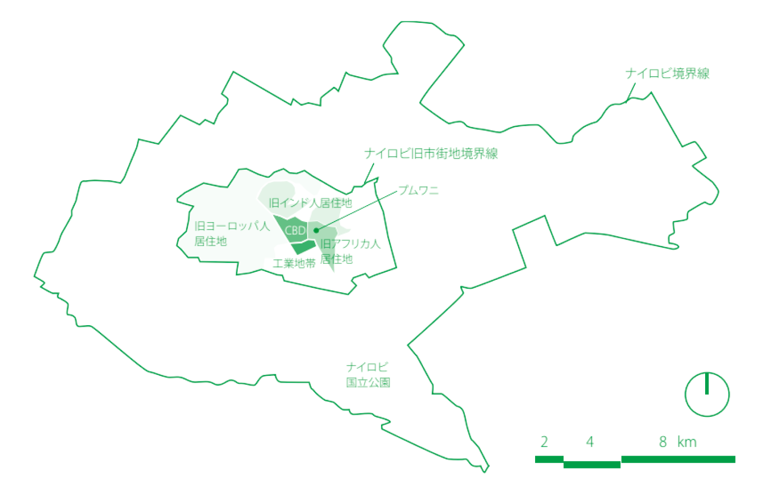 植民地支配時の居住地区